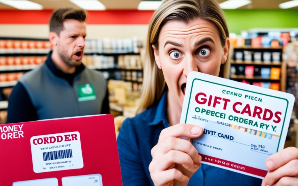 drawbacks of buying money orders with gift cards
